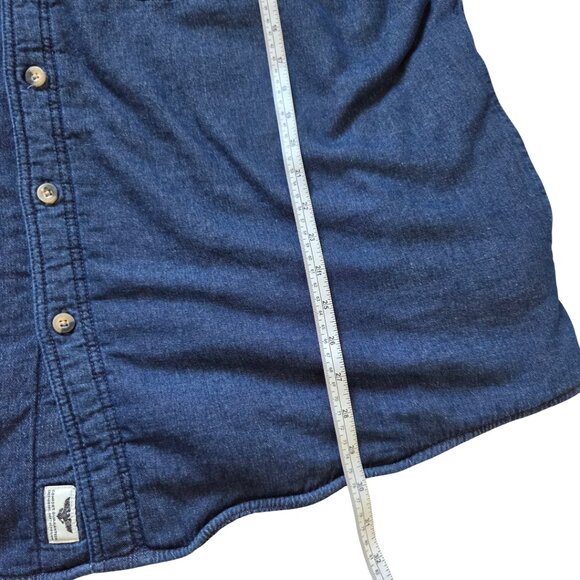 Wrangler Sherpa Lined Jacket Men's 2XL Faux Denim 100% Cotton Western Wear Chore - Picture 7 of 8